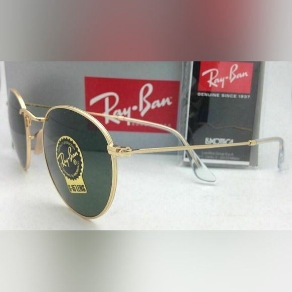 LIKE NEW RayBan Round Metal RB3447 Green G15 Lens Ray ban Sunglasses - Picture 5 of 16